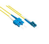Good Connections Câble fibre optique OS2 - DUPLEX - Mâle LC vers SC - Monomode 9/125 - Polarité remplaçable - Câble fibre optique - Câble patch - 0,5 m / 50 cm