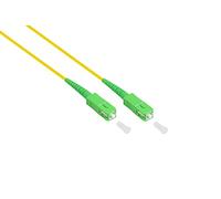 Good Connections Câble fibre optique OS2 Simplex mâle SC (APC) vers SC (APC) - Monomode 9/125 - Conducteur fibre optique - Câble patch pour FTTH/FTTB/FTTx - 3 m