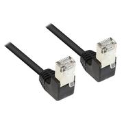 Good Connections Câble patch Cat. 5e RJ45 2x fiches coudées noir 3m