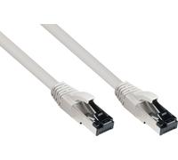 Good Connections Câble patch Cat. 8.1 - 10 m - S/FTP- 40 Gbit/s et 2000MHz - Conducteur KUPFER CU - Sans halogène LSZH - Protection RNS de l'ergot de verrouillage - Câble réseau/LAN - GRIS