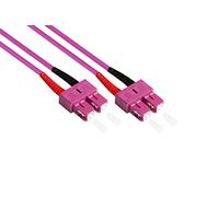 Good Connections® Câble patch LWL Duplex OM4 (Multimode, 50/125) SC/SC, 0,5 m