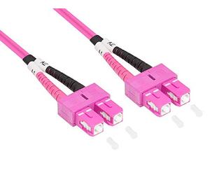 Good Connections® Câble patch LWL Duplex OM4 (Multimode, 50/125) SC/SC, 0,5 m