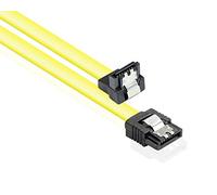 Good Connections "Câble SATA SSD HDD Premium avec Verrouillage Protection unilatéral incliné de 90 ° vers Le Bas 1,0 m Jaune
