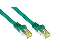 Good Connections Cat.5e Ethernet LAN Patch Cable Snagless RNS, SF/UTP, 100 MHz; Gigabit Capable (10/100/1000 Base-T Ethernet Networking) for Patch Panel, Switch, Router, Modem Grün 3 m