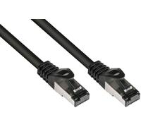 Good Connections® SmartFLEX Cat.6A INDUSTRIE (PUR) - 1 m - Haute flexibilité - Conducteur en cuivre / CU - Résistant à l'huile et aux UV, compatible avec les chaînes de remorquage - S/FTP, PiMF - Sans halogène (LSZH) - Noir