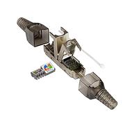 Good Connections Connecteur réseau - Catégorie 6A / 500 MHz / 10 gigabits - Connecteur de câbles sans outil/monté sur terrain - Pour câbles de pose et de raccordement - Blindage STP - Métal