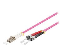 Good Connections - Cordon de raccordement - LC multi-mode (M) pour ST multi-mode (M) - 7.5 m - fibre optique - duplex - 50 / 125 microns - OM4 - sans halogène - violet