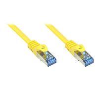 Good Connections - Cordon de raccordement - RJ-45 (M) pour RJ-45 (M) - 1 m - SFTP, PiMF - CAT 6a - sans halogène, moulé, sans crochet - jaune