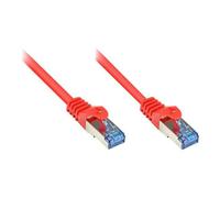 Good Connections - Cordon de raccordement - RJ-45 (M) pour RJ-45 (M) - 3 m - SFTP, PiMF - CAT 6a - sans halogène, moulé, sans crochet - rouge