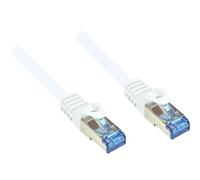 Good Connections - Cordon de raccordement - RJ-45 (M) pour RJ-45 (M) - 50 cm - SFTP, PiMF - CAT 6a - sans halogène, moulé, sans crochet - blanc