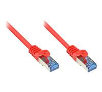 Good Connections - Cordon de raccordement - RJ-45 (M) pour RJ-45 (M) - 7.5 m - SFTP, PiMF - CAT 6a - sans halogène, moulé, sans crochet - rouge