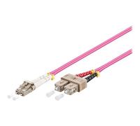 Good Connections - Cordon de raccordement - SC multi-mode (M) pour LC multi-mode (M) - 7.5 m - fibre optique - duplex - 50 / 125 microns - OM4 - sans halogène - violet