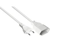 Good Connections® - Fiche Euro vers Prise Euro 5 mètres Blanc.