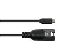 Good Connections Industrie-Steckverbinder S1 - USB 3.2 Gen. 2 Kabel, Stecker C™ mit klick-Arretierung an Stecker C™, M16, IP65/67, 1 m, Marque