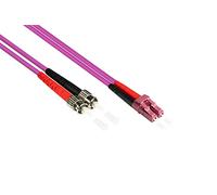 Good Connections LWL Câble patch duplex LC vers SC multimode 50/125" Orange OM4 Violett/Rose 15 m