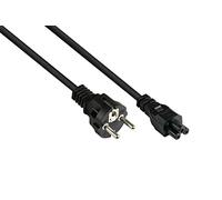 GC P0005-S018 - Cordon d'alimentation type E+F CEE 7/7 sur C5 , noir, 0,75 mm²,