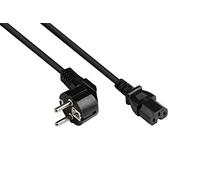 Good Connections Câble d'alimentation P0150-S030 - prise E+F (CEE 7/7) vers C15, 1,00 mm², 3 m, noir