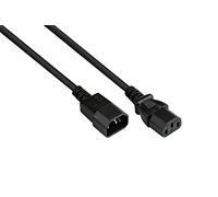 Good Connections P1430-S020 Rallonge pour Appareil à Froid C14 Droit vers C13 Noir 0,75 mm 2 m