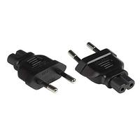 Good Connections PA-0370S Adaptateur d'alimentation Prise européenne Type C (CEE 7/16, Droit) vers Prise C7/Euro 8 (Droite) - Adaptateur Secteur/Adaptateur de Prise de Courant/Adaptateur de Prise