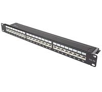 Good Connections® Panneau de Brassage/Panneau de Brassage - 19" - Montage Serveur/Montage sur Rack - Catégorie 6A, 500 MHz - 10 Ports GIGABIT - 24 Ports - 1U - Blindage STP - Ouverture sans Outil -