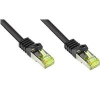 Good Connections Patchkabel m. Cat.7 Rohk. schwarz 0,5m