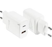 Good Connections PCA-W003W Good Connections Chargeur rapide USB 20W, PD 3.0, 2 ports