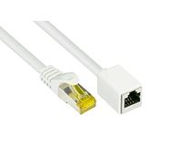 Good Connections Rallonge de 8070 VR 010 W Ethernet LAN câble Patch avec becs d'encliquetage Protection, 1 m Blanc