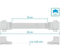 Good Connections RJ45 Traversée de fenêtre blanc 25cm