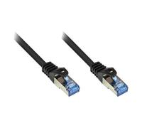Good Connections RNS - Cordon de raccordement - RJ-45 (M) pour RJ-45 (M) - 25 cm - SFTP, PiMF - CAT 6a - sans halogène, moulé, sans crochet - noir