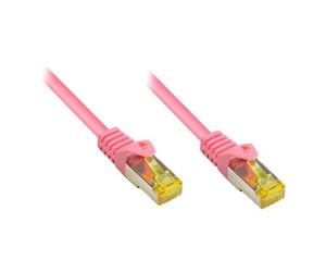 Good Connections RNS - Cordon de raccordement - RJ-45 (M) pour RJ-45 (M) - 25 m - SFTP, PiMF - CAT 7 - sans halogène, sans crochet - magenta