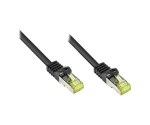 Good Connections RNS - Cordon de raccordement - RJ-45 (M) pour RJ-45 (M) - 90 m - SFTP, PiMF - CAT 7 - sans halogène, sans crochet - noir