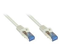 Good Connections RNS - Cordon de raccordement - RJ-45 (M) pour RJ-45 (M) - SFTP, PiMF - CAT 6a - sans halogène, moulé, sans crochet - gris