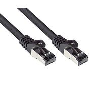 Good Connections® SmartFLEX Cat.6A Industriel (Pur) - 3m - Conducteur cuivre très Flexible 10 Gigabit - Résistant à l'huile et aux UV - S/FTP, PiMF - sans halogène (LSZH) - Noir