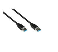 Good Connections Câble USB 3.2 Gen 2 10 Gbit/s 3 A – Mâle A vers Mâle A – Cuivre – Noir 1 m