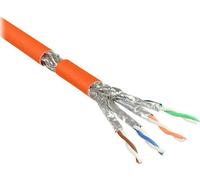 Alcasa Cat7, 100m câble de réseau Orange S/FTP (S-STP)