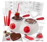 Good Cooking Fondue au chocolat électrique Melting Pot avec plus de 30 accessoires et 12 recettes