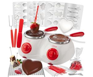 Good Cooking Fondue au chocolat électrique Melting Pot avec plus de 30 accessoires et 12 recettes