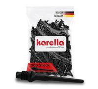 Karella Good-Darts Lot de 1000 Pointes en Plastique pour fléchettes 2BA Noir