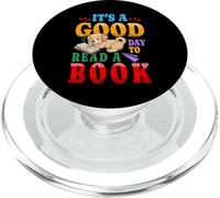 Good Day to Read A Book Library Week Journée Mondiale du Livre Chien PopSockets PopGrip pour MagSafe