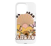 Good Daze Ahead Motif Tournesol Papillon rétro Coque pour iPhone 15 Pro Max