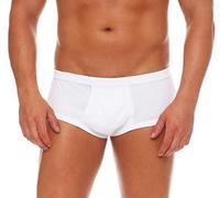 Good Deal Market Caleçon pour homme avec ouverture, blanc, lot de 3, 6 ou 12 - Côtes fines 100 % coton - Tailles 5 à 13, Lot de 3 slips pour homme, blancs, 5XL grande taille