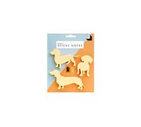 Good Design Works Notes adhésives pour chien | Comprend 3 motifs séparés | Blocs-notes adhésifs en forme de chien | Blocs adhésifs en papier fantaisie | Fournitures de bureau | Papier à notes, jaune