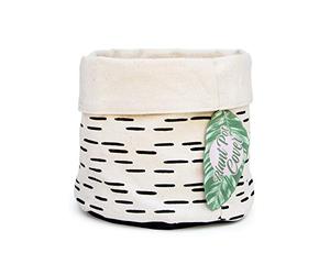 Good Design Works Housse de Pot de Fleurs, Coton, crème, 18 x 17 x 18 cm