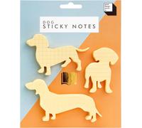 Good Design Works Notes Adhésives Pour ChienComprend 3 Motifs SéparésBlocs-Notes Adhésifs En Forme De ChienBlocs Adhésifs En Papier FantaisieFournitures De BureauPapier À Notes,Jaune