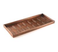 Good Directions 101VB Pine Cones Multi-Purpose Boot Tray for Boots, Shoes, Plants, Pet Bowls, and More, Copper Finish