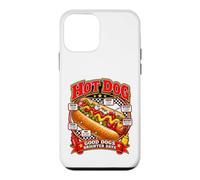 Good Dogs Brighter Days Design rétro pour Amateurs de Nourriture Hot Dog Coque pour iPhone 12 Mini