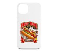 Good Dogs Brighter Days Design rétro pour Amateurs de Nourriture Hot Dog Coque pour iPhone 13