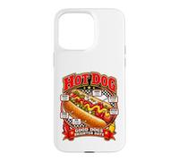 Good Dogs Brighter Days Design rétro pour Amateurs de Nourriture Hot Dog Coque pour iPhone 15 Pro Max