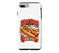 Good Dogs Brighter Days Design rétro pour Amateurs de Nourriture Hot Dog Coque pour iPhone 7 Plus/8 Plus