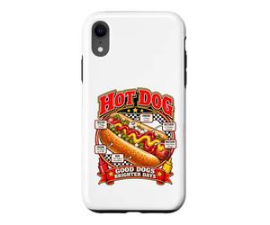 Good Dogs Brighter Days Design rétro pour Amateurs de Nourriture Hot Dog Coque pour iPhone XR